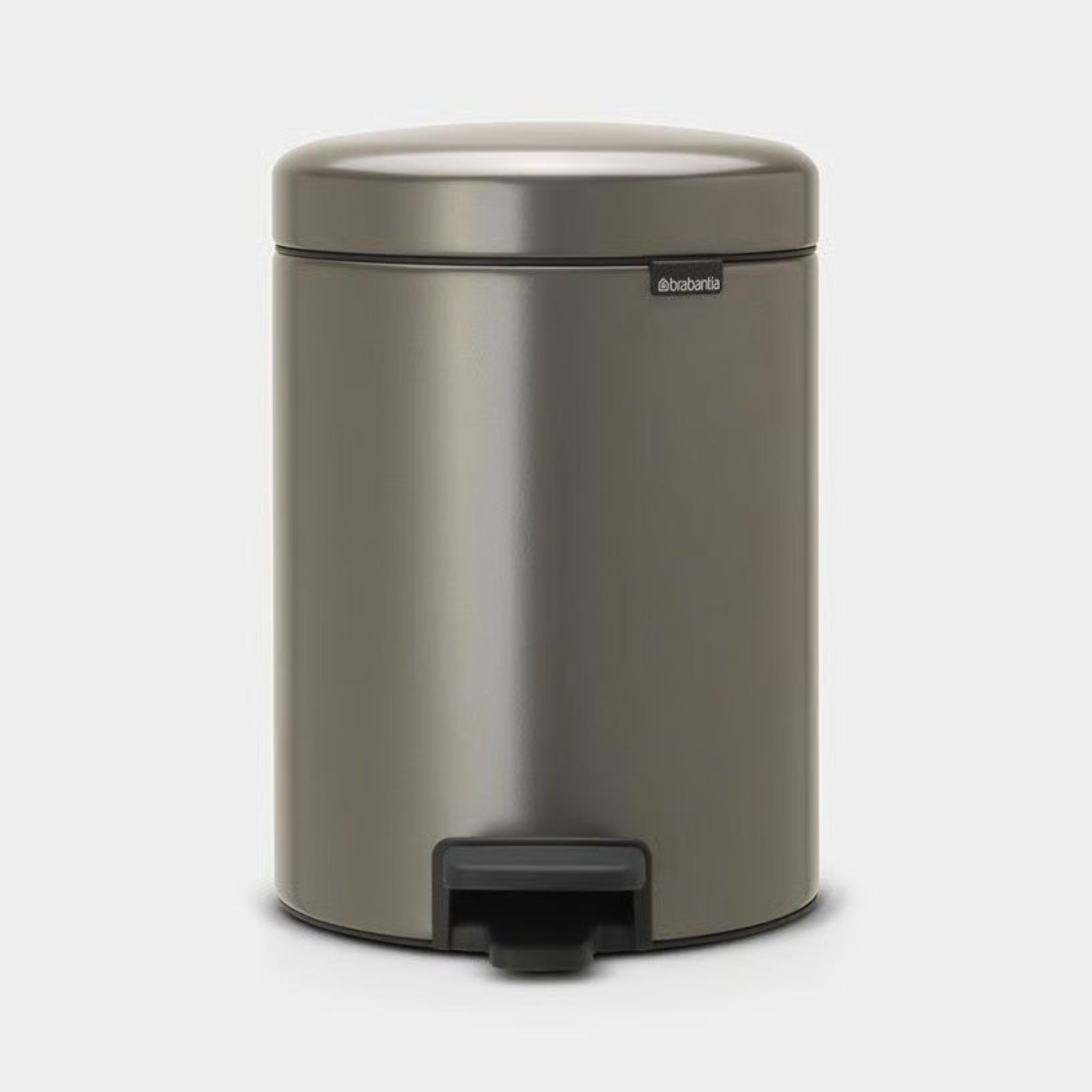 Brabantia NewIcon Pedal Bin Platinum 5L Sterling Home 1