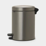 Brabantia NewIcon Pedal Bin Platinum 5L Sterling Home 3