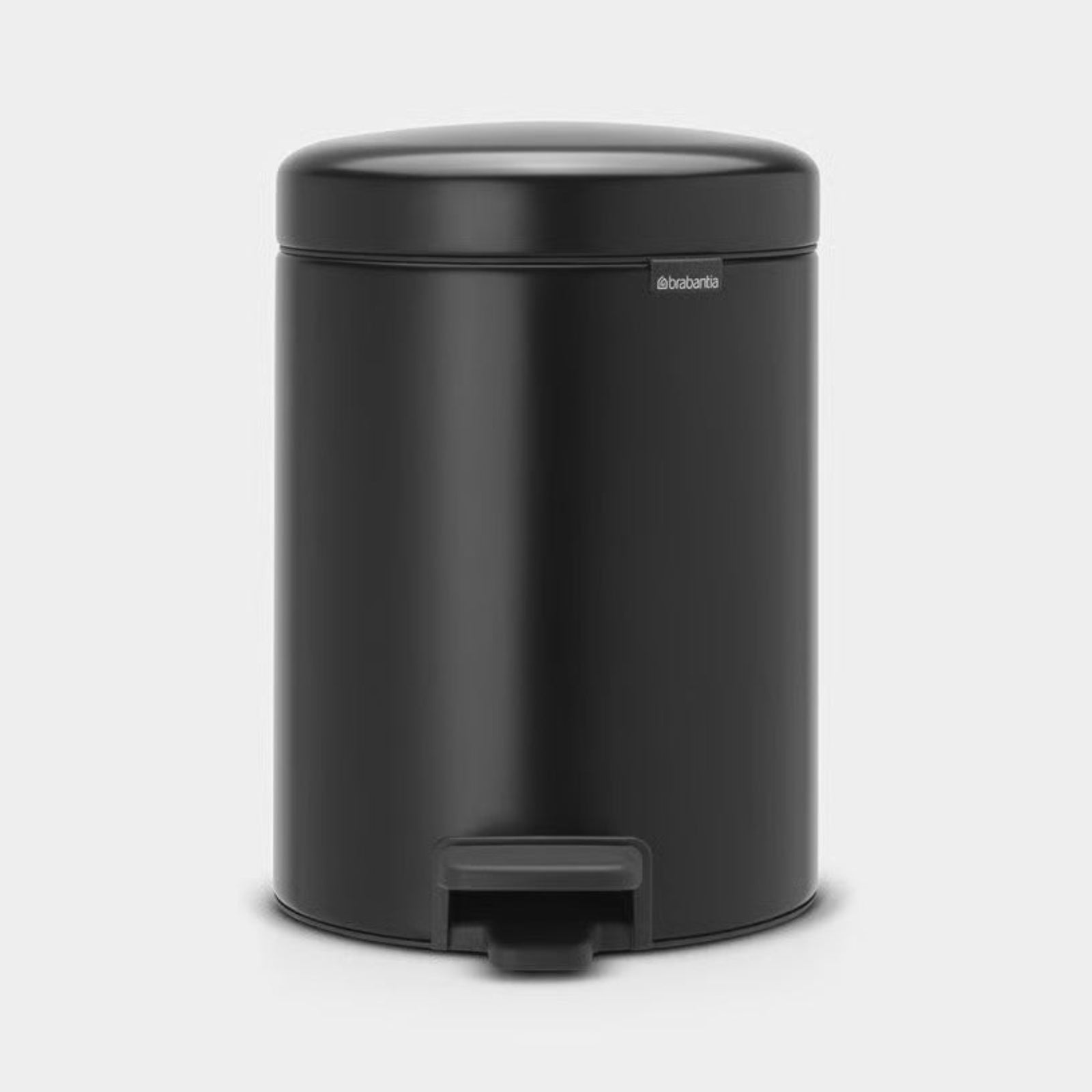 NewIcon Pedal Bin Matt Black 5L Sterling Home 1