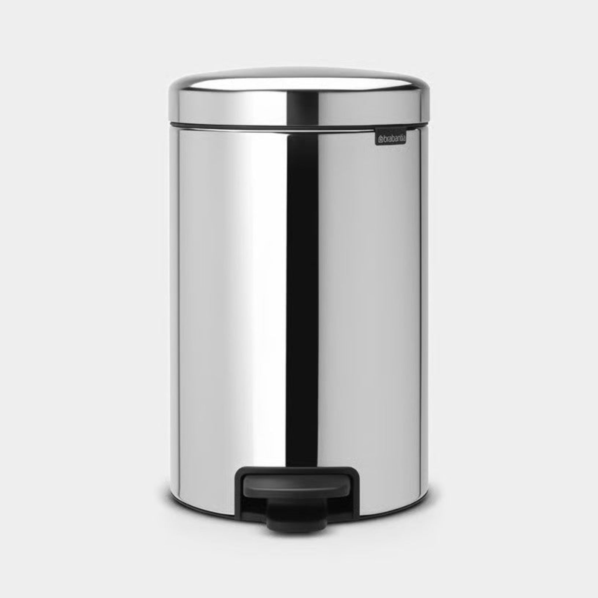 Brabantia NewIcon Pedal Bin Brilliant Steel 12L Sterling Home 1