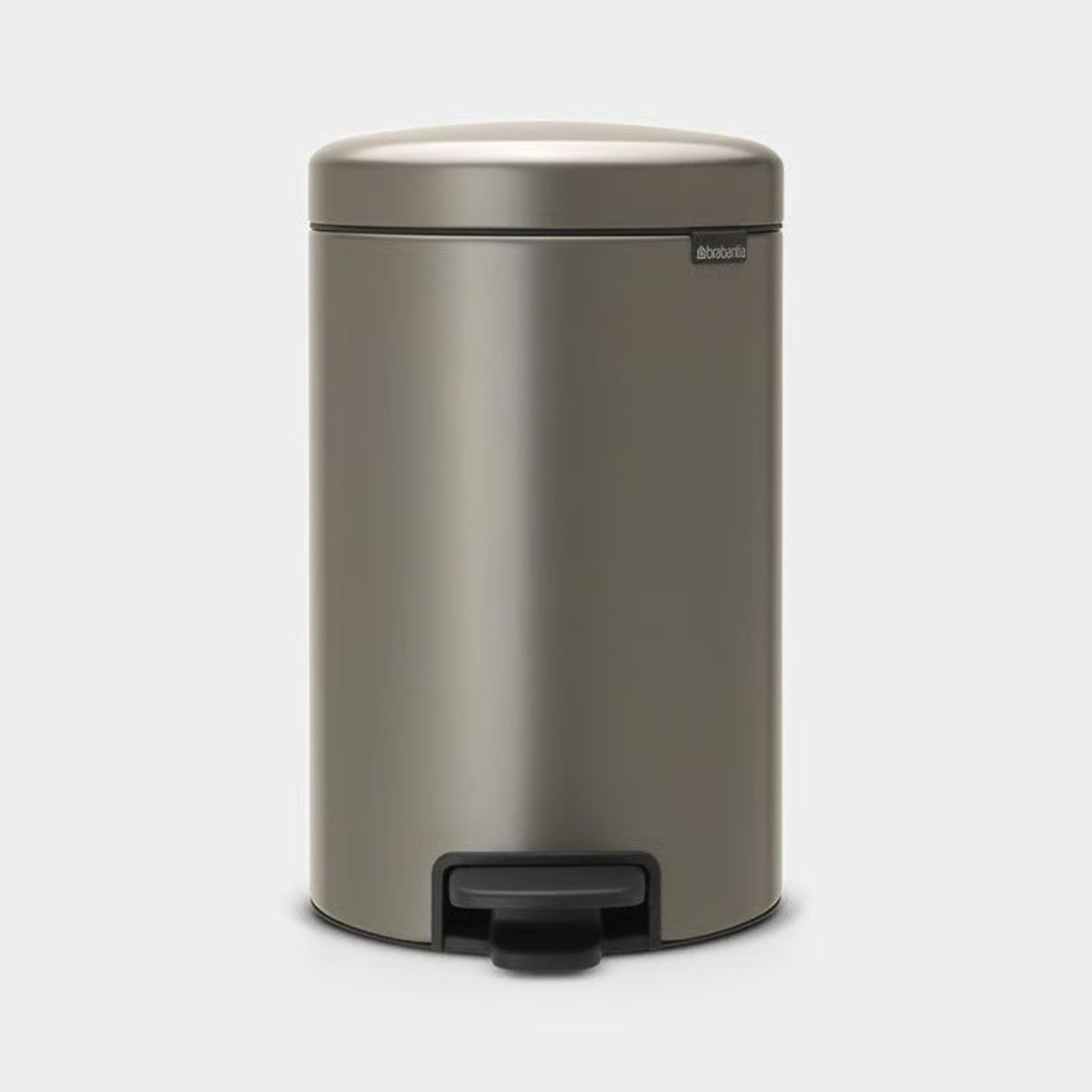 Brabantia NewIcon Pedal Bin Platinum 12L Sterling Home 1