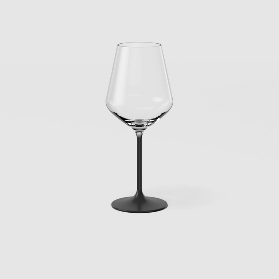 Villeroy & Boch Set Of 4 Black Red Wine Glasses Sterling Home 2