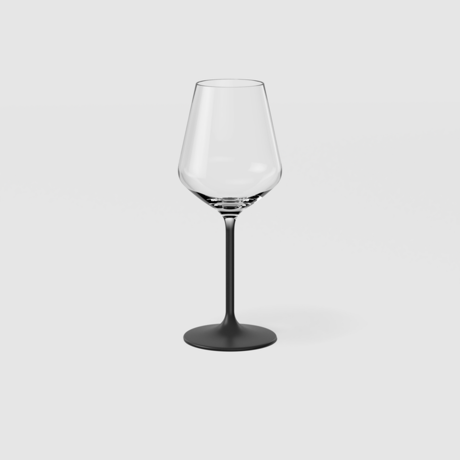 Villeroy & Boch Set Of 4 Black White Wine Glasses - White Wine Goblet Black 4 Pack Sterling Home 2