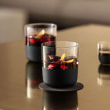 Villeroy & Boch Set Of 4 Black Tumblers