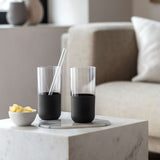 Villeroy & Boch Set Of 4 Black Highball Glasses