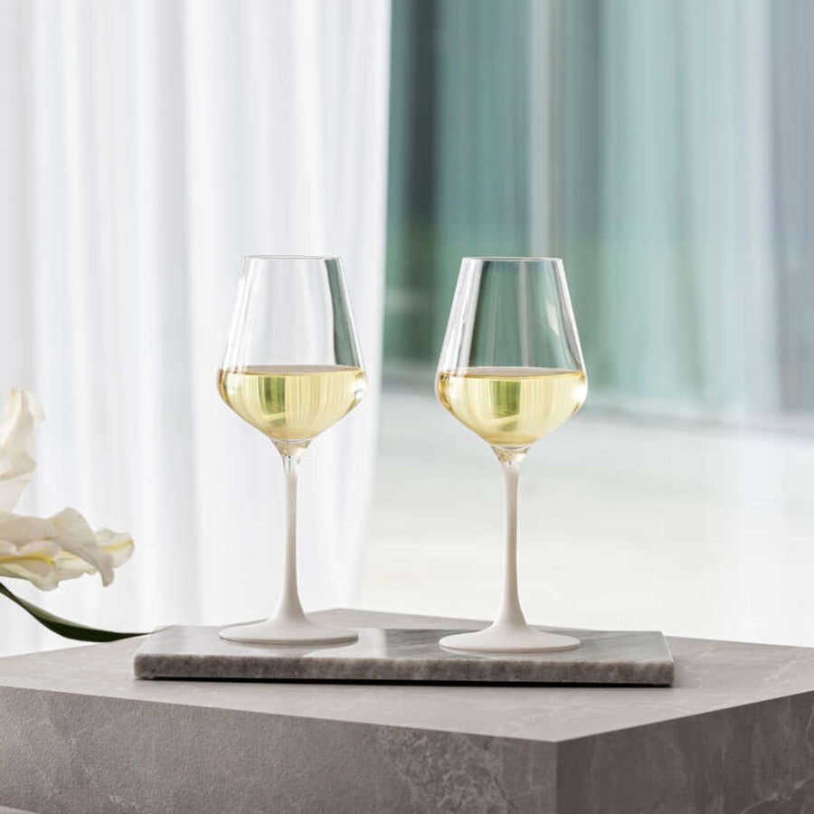 Villeroy & Boch Set Of 4 White Wine Glasses - White Wine Goblet 4Pk White Sterling Home 1