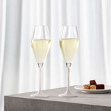 Villeroy & Boch Set Of 4 White Champagne Flutes