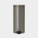 Brabantia NewIcon Pedal Bin Platinum 30L Sterling Home 1