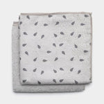 Microfibre Dish Cloths Set of 2 Light Grey Sterling Home 2