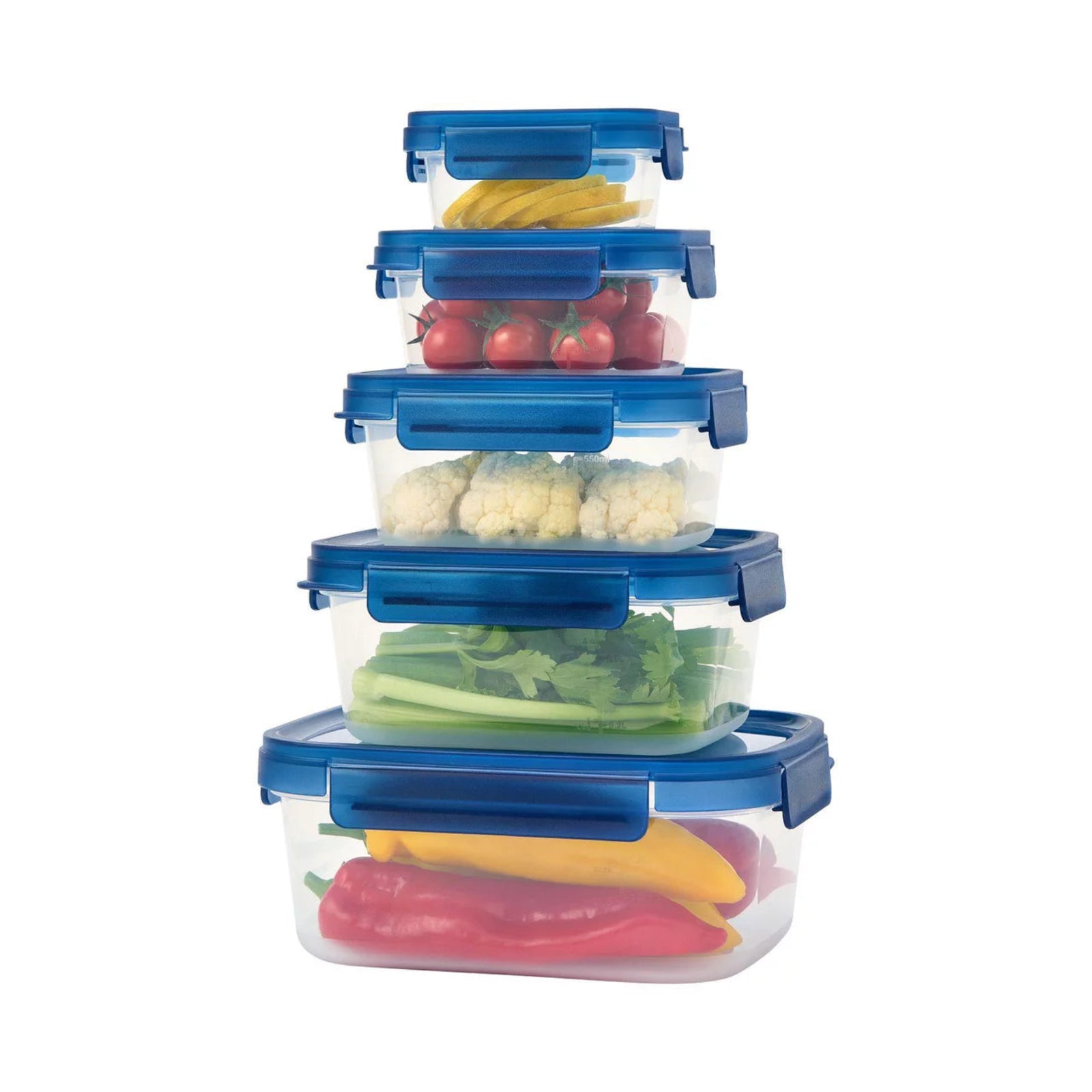 LocknLock Container Set 5pce Blue Sterling Home 1