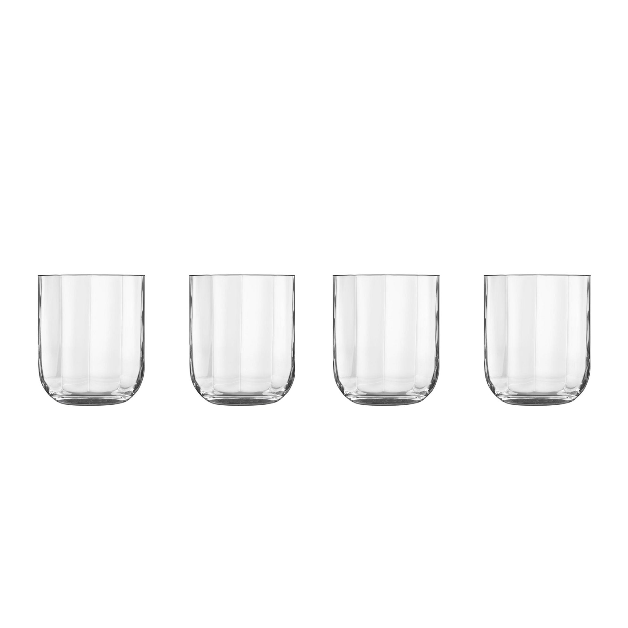 Luigi Bormioli Jazz Double Old Fashioned Set Of 4 Tumblers - Jazz DOF Glasses 350mL 4 Pack