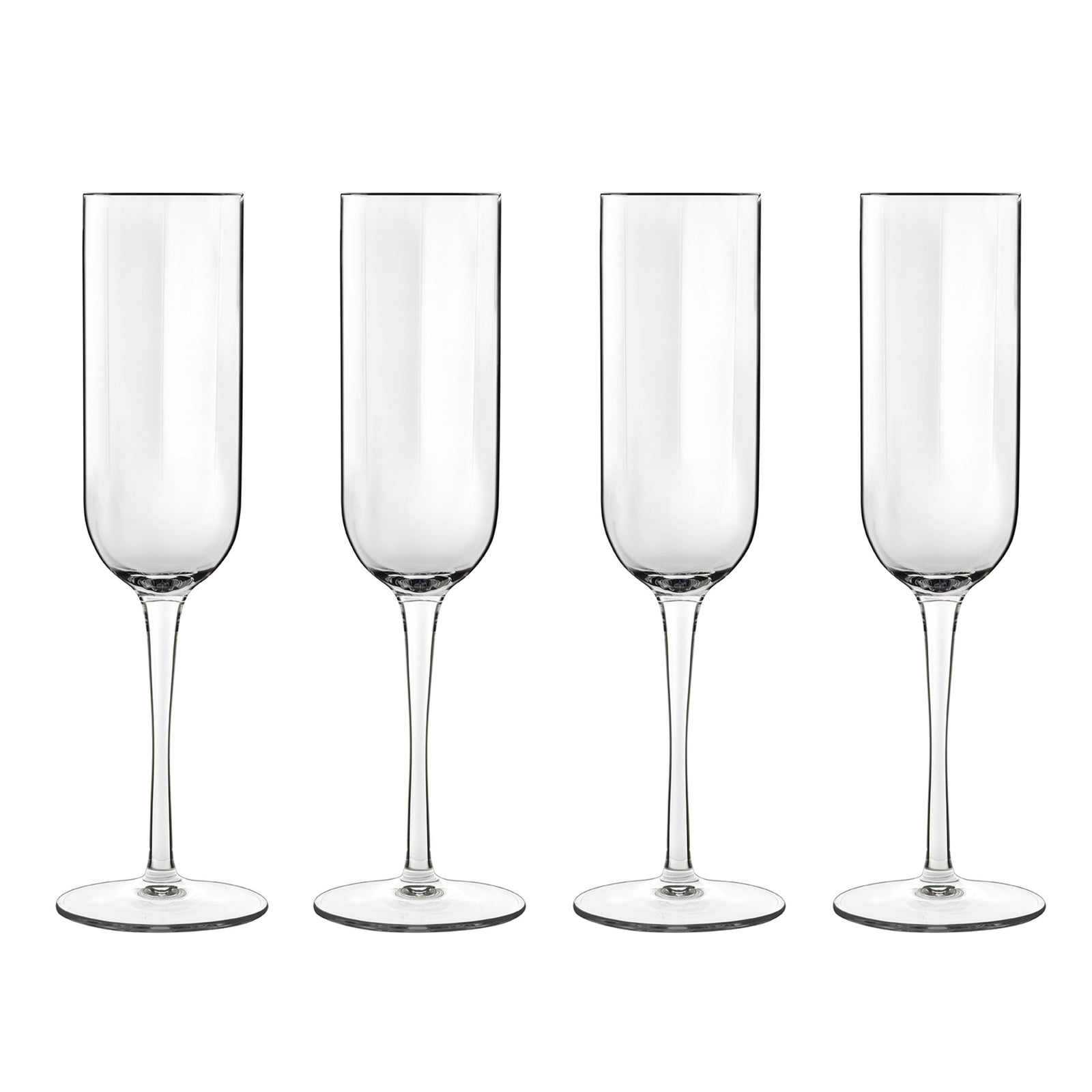 Jazz Flute Glasses Set Of 4 - DISC Jazz Flute Glasses 210mL 4 Pack Sterling Home 2