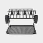 Foldable Dish Rack Dark Grey Sterling Home 1