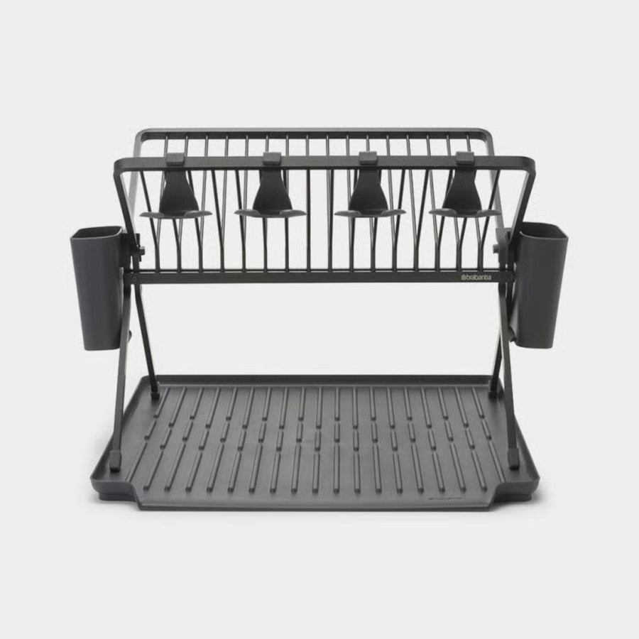 Foldable Dish Rack Dark Grey Sterling Home 1