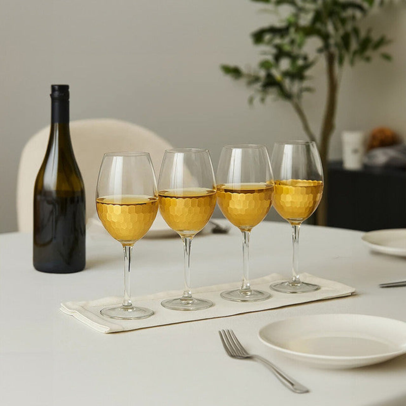 Set Of Four Astrid Large Wine Glasses - Set Of Four Astrid Large Wine Glasses Sterling Home 1