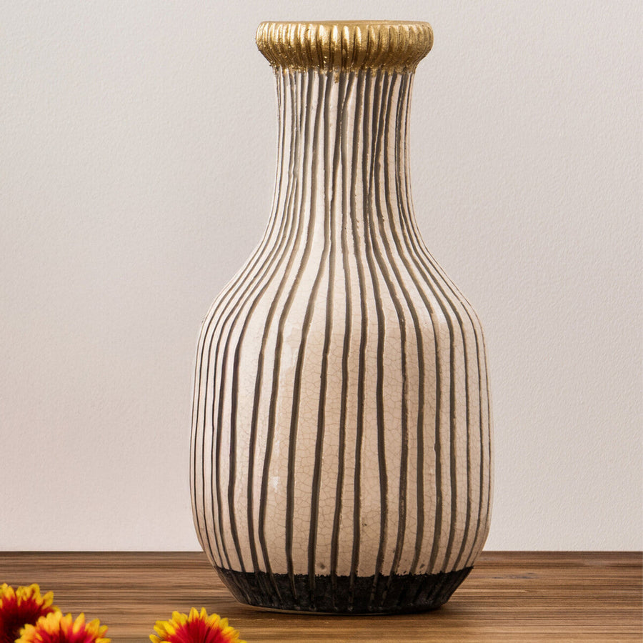 Vero Large Earthenware Vase Sterling Home 1