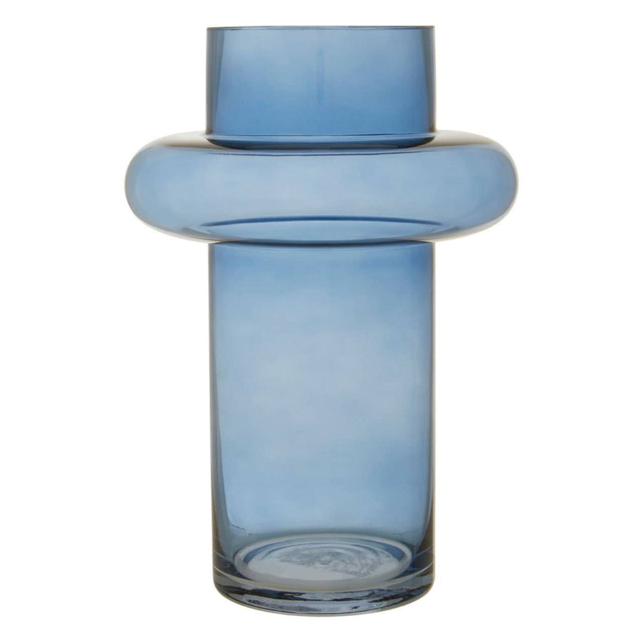 Cabrina Large Blue Glass Vase Sterling Home 2