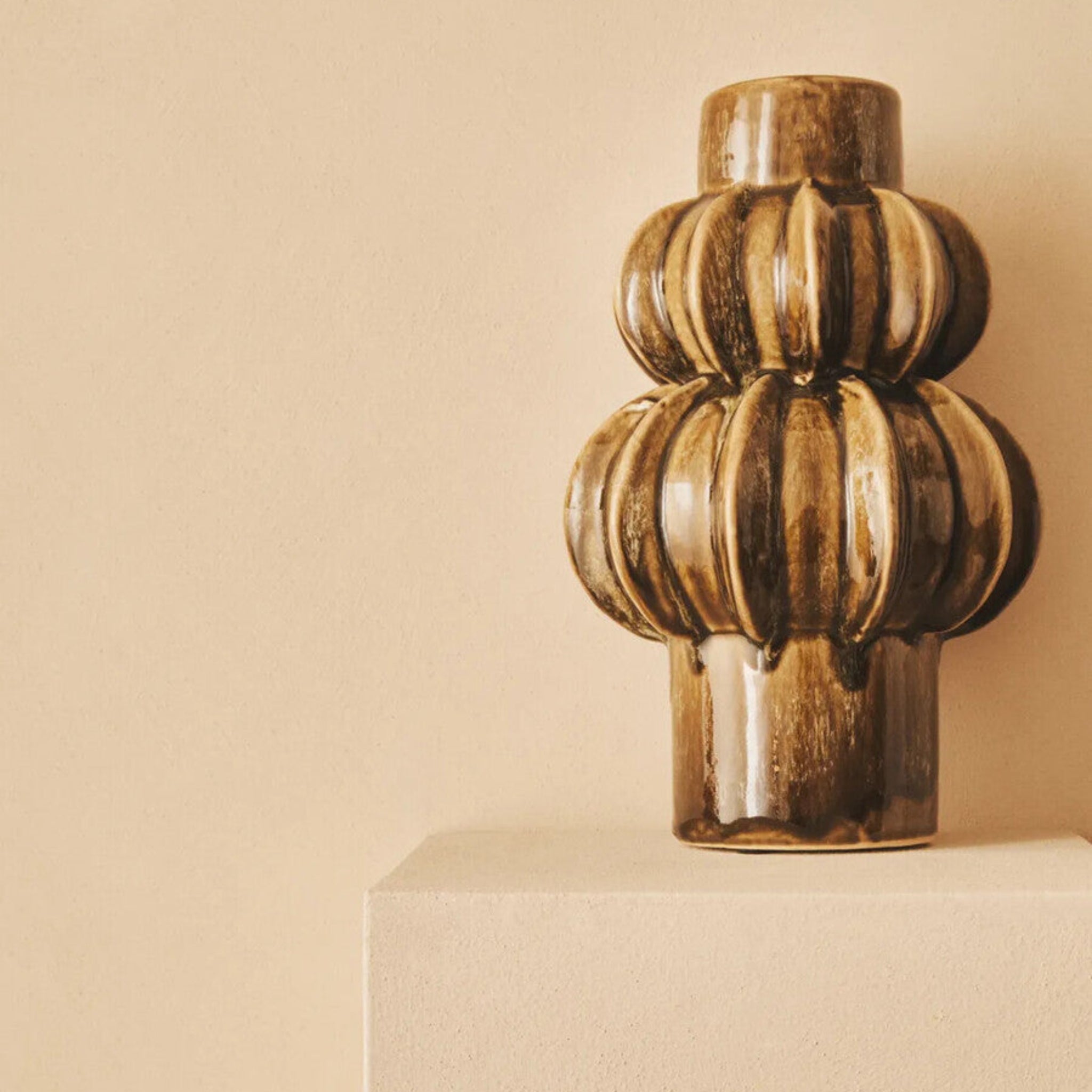 Kondo Brown Bubble Vase