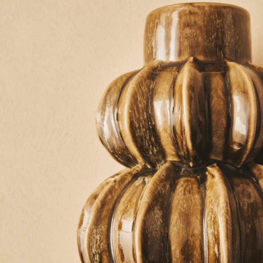 Kondo Brown Bubble Vase Sterling Home 2