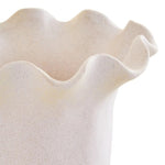 Sonata Large Cream Fluted Vase