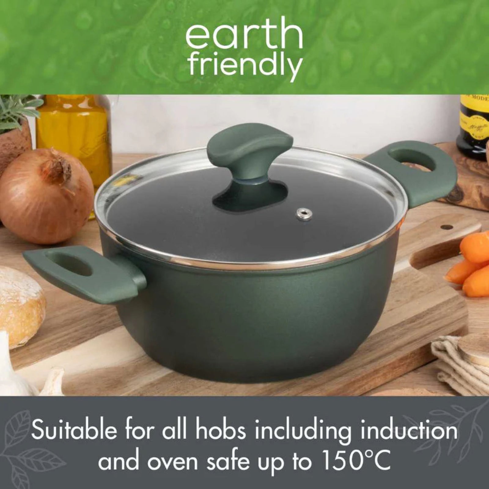 Prestige Earth Friendly Covered Stockpot 24CM - Prestige Earth Friendly Covered Stockpot, 24CM Sterling Home 3