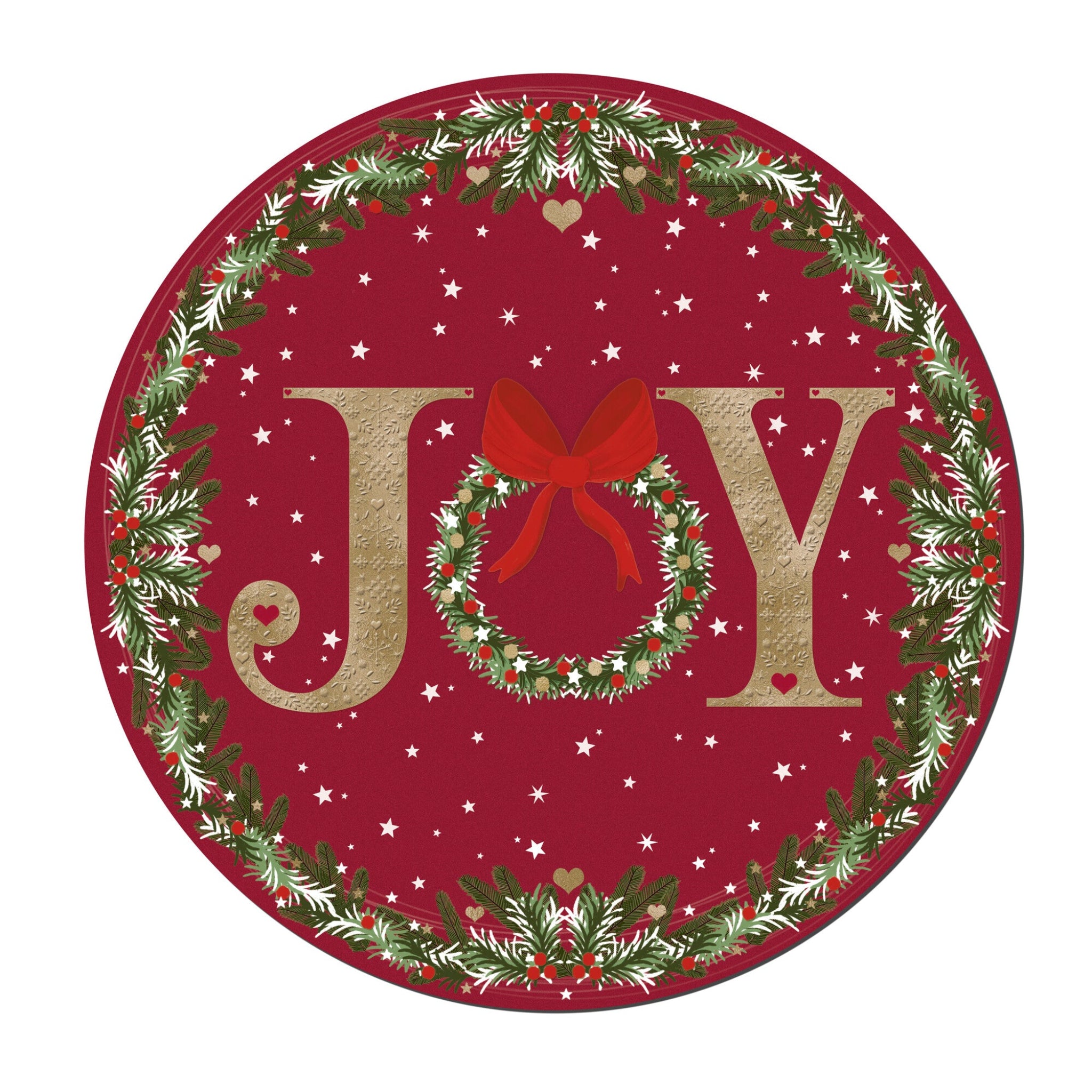 Denby Joy Wreath Round Set Of 6 Placemats - Denby Joy Wreath Round Set Of 6 Placemats Sterling Home 1