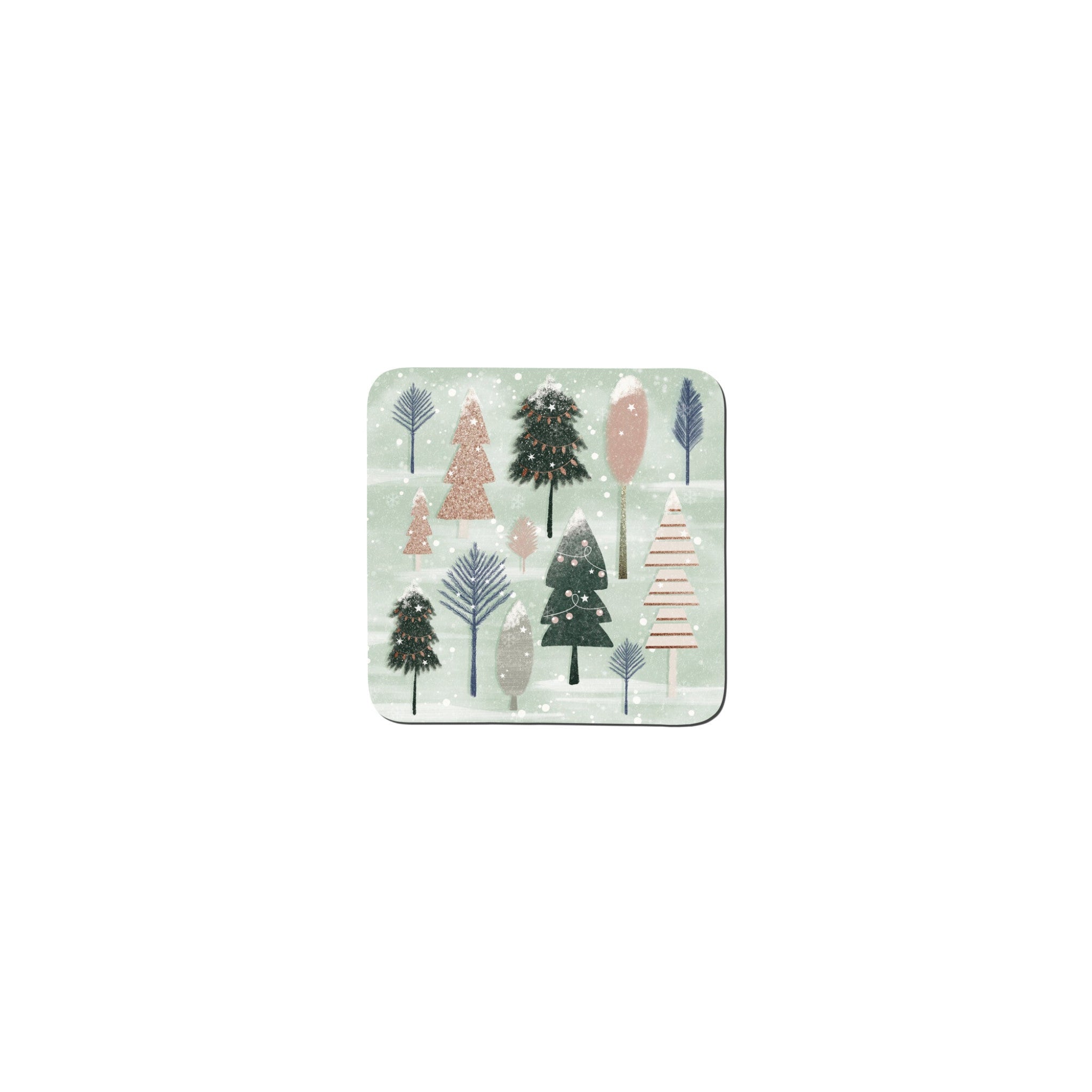 Denby Christmas Forest Set Of 6 Coasters - Denby Christmas Forest Set Of 6 Coasters Sterling Home 1