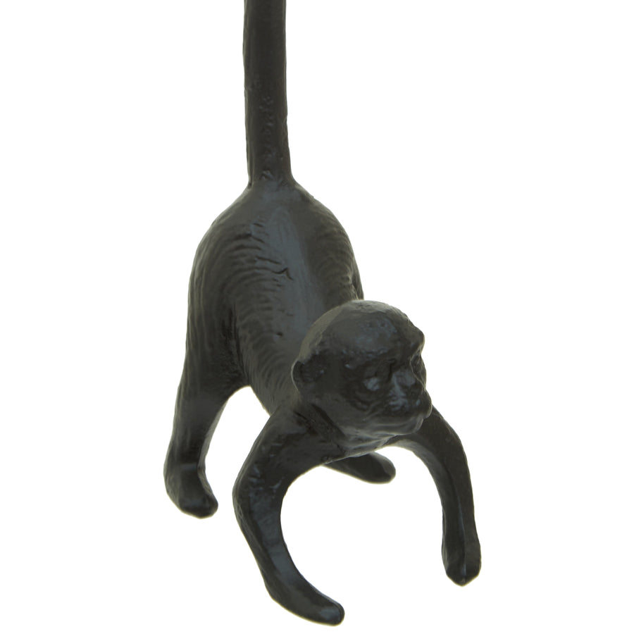 Fauna Black Finish Monkey Toilet Roll Holder - Fauna Black Finish Monkey Toilet Roll Holder Sterling Home 2