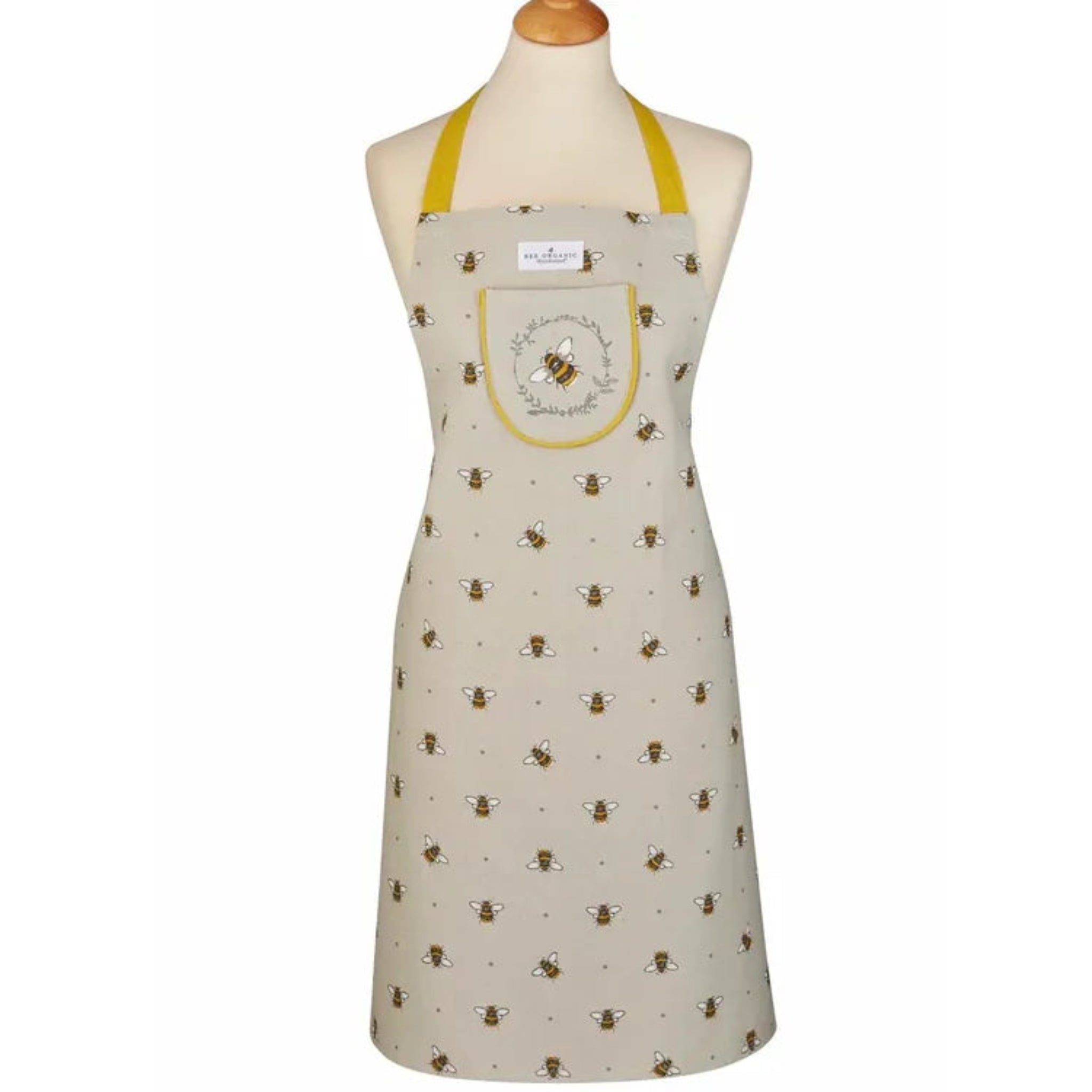 Bumble Bees Apron - Bumble Bees Apron - Organic Cotton Sterling Home 1