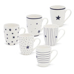 Set Of 6 Hampton Star Mugs - Mugs Set of 6 Hampton Star
