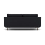 Phoebe 3 Seater Sofa - Large Sofa Standard Back Grade B — Plush Velvet Charcoal / American Walnut, gallery image 2