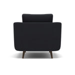 Phoebe Armchair - Chair Grade B — Plush Velvet Charcoal / American Walnut, gallery image 2