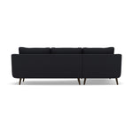 Phoebe Large Chaise Sofa - Large Chaise Sofa LHF Standard Back Grade B - Left Hand Facing — Plush Velvet Charcoal / American Walnut, gallery image 2