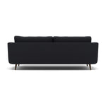 Phoebe 4 Seater Sofa - Extra Large Sofa Standard Back Grade B — Plush Velvet Charcoal / American Walnut, gallery image 2