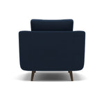 Phoebe Armchair - Chair Grade B — Plush Velvet Indigo / American Walnut, gallery image 2