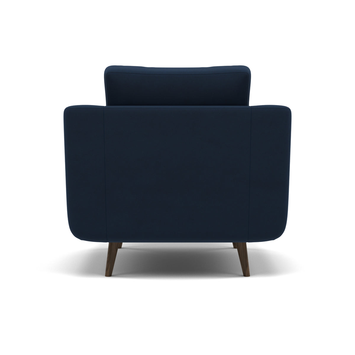 Phoebe Armchair - Chair Grade B — Plush Velvet Indigo / American Walnut, gallery image 2