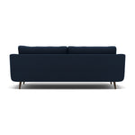Phoebe 4 Seater Sofa - Extra Large Sofa Standard Back Grade B — Plush Velvet Indigo / American Walnut, gallery image 2