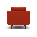 Phoebe Armchair - Chair Grade B — Plush Velvet Paprika / American Walnut, gallery image 2