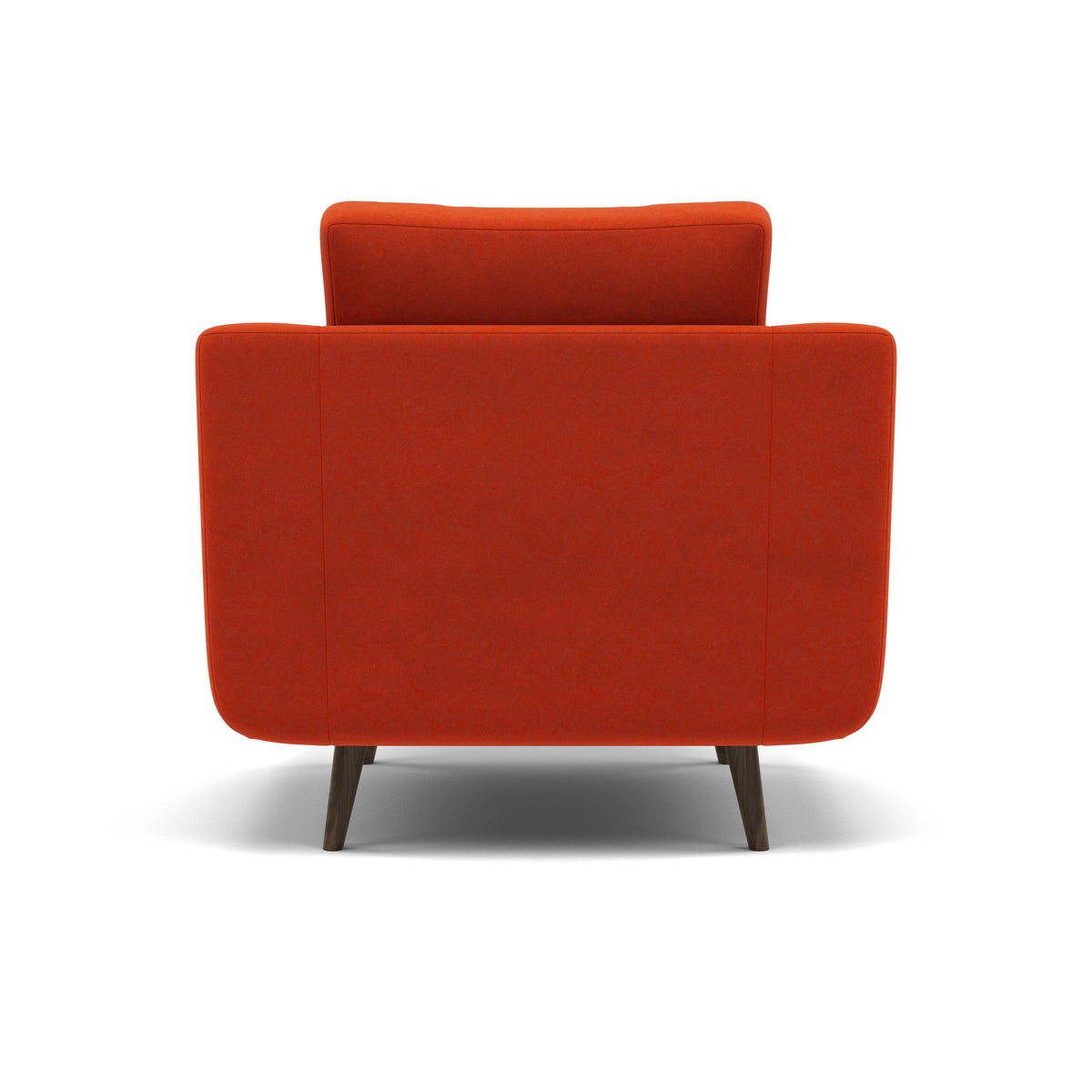 Phoebe Armchair - Chair Grade B — Plush Velvet Paprika / American Walnut, gallery image 2