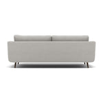 Phoebe 4 Seater Sofa - Extra Large Sofa Standard Back Grade B — Plush Velvet Silver / American Walnut, gallery image 2