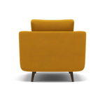 Phoebe Armchair - Chair Grade B — Plush Velvet Turmeric / American Walnut, gallery image 2