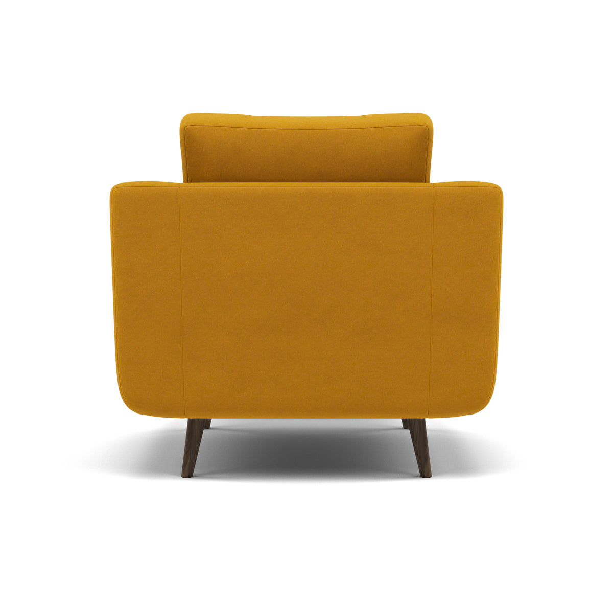 Phoebe Armchair - Chair Grade B — Plush Velvet Turmeric / American Walnut, gallery image 2