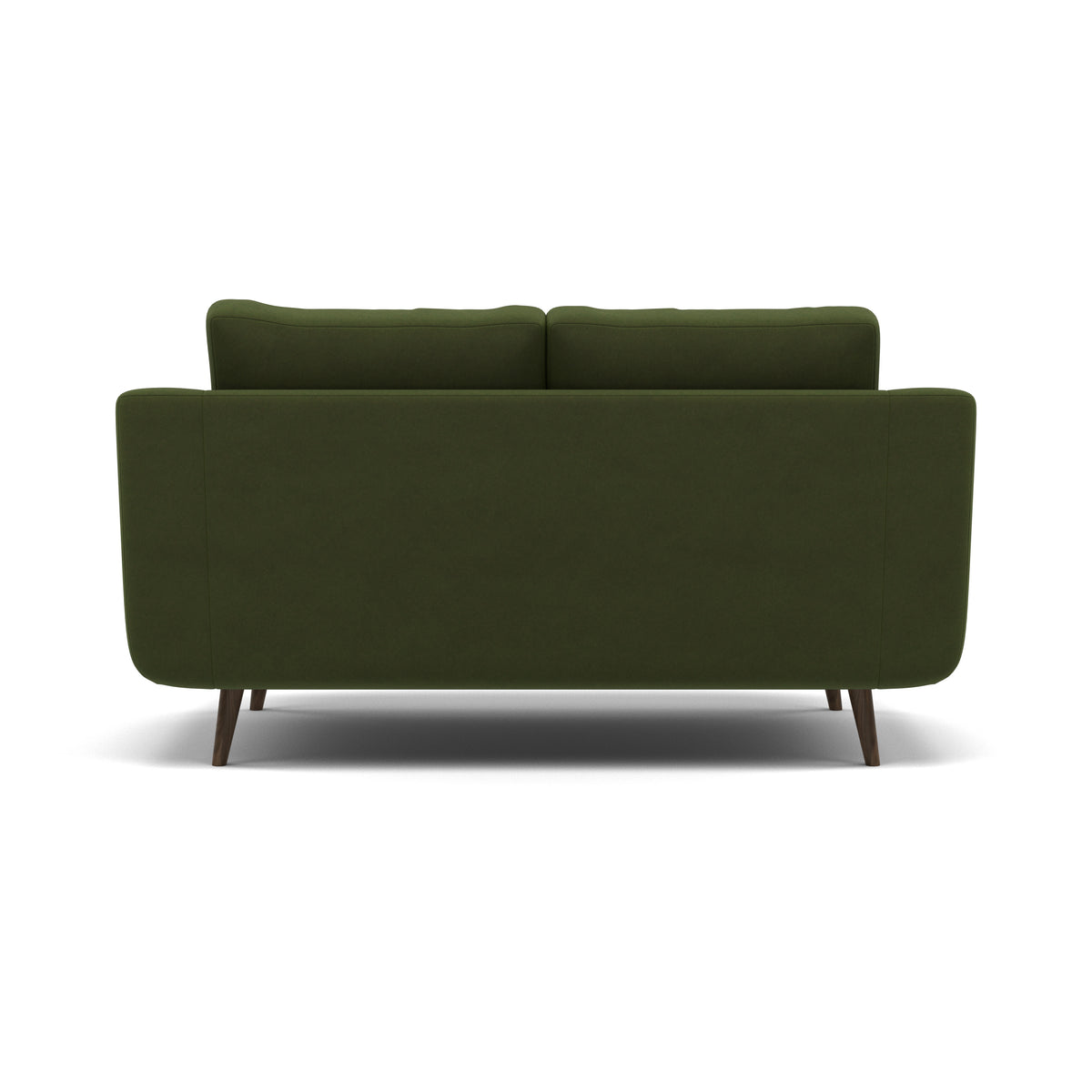 Phoebe 2 Seater Sofa - Small Sofa Standard Back Grade B — Plush Velvet Vine / American Walnut, gallery image 2