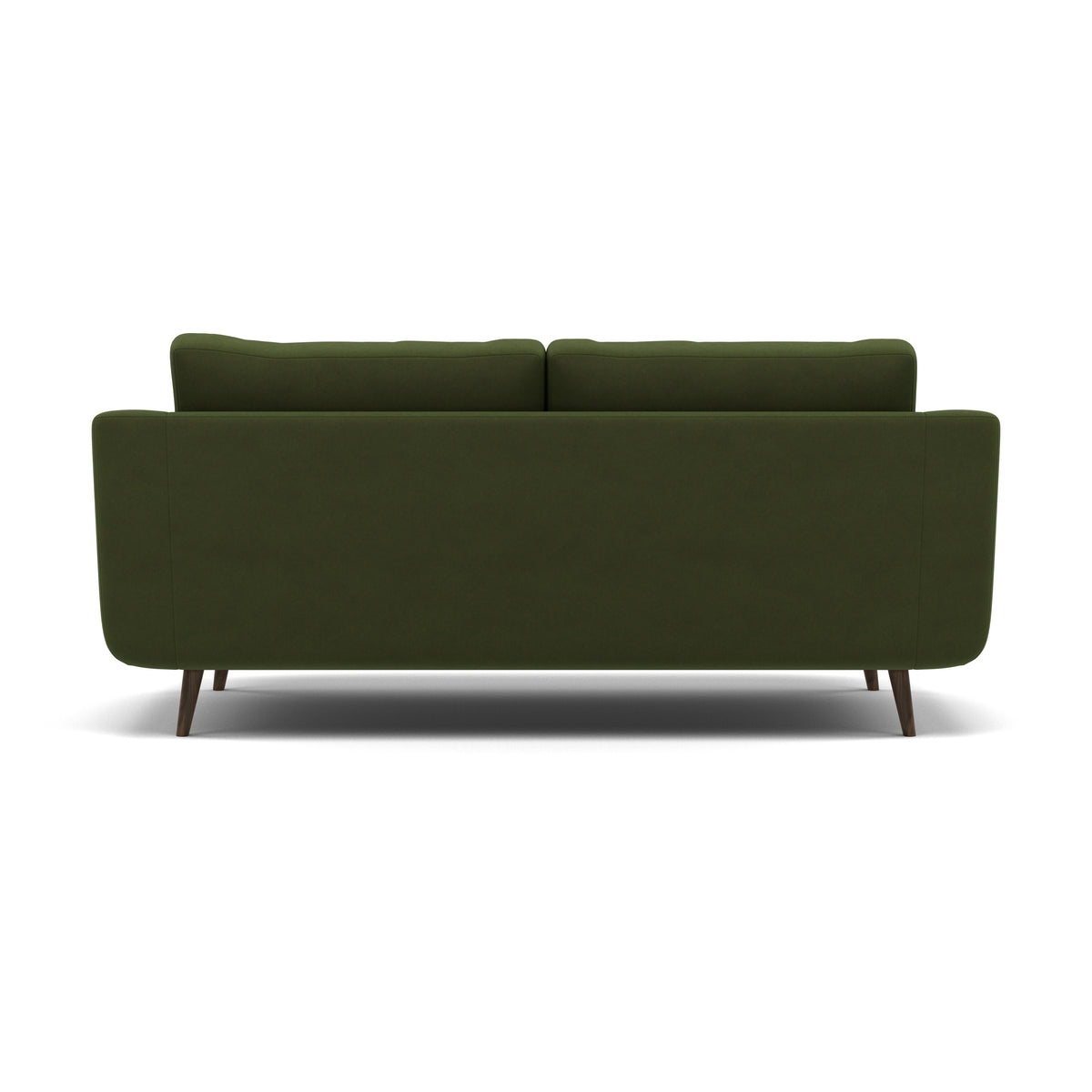 Phoebe 3 Seater Sofa - Large Sofa Standard Back Grade B — Plush Velvet Vine / American Walnut, gallery image 2