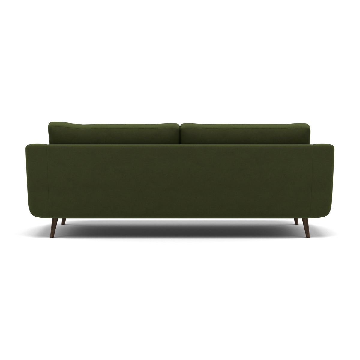 Phoebe 4 Seater Sofa - Extra Large Sofa Standard Back Grade B — Plush Velvet Vine / American Walnut, gallery image 2