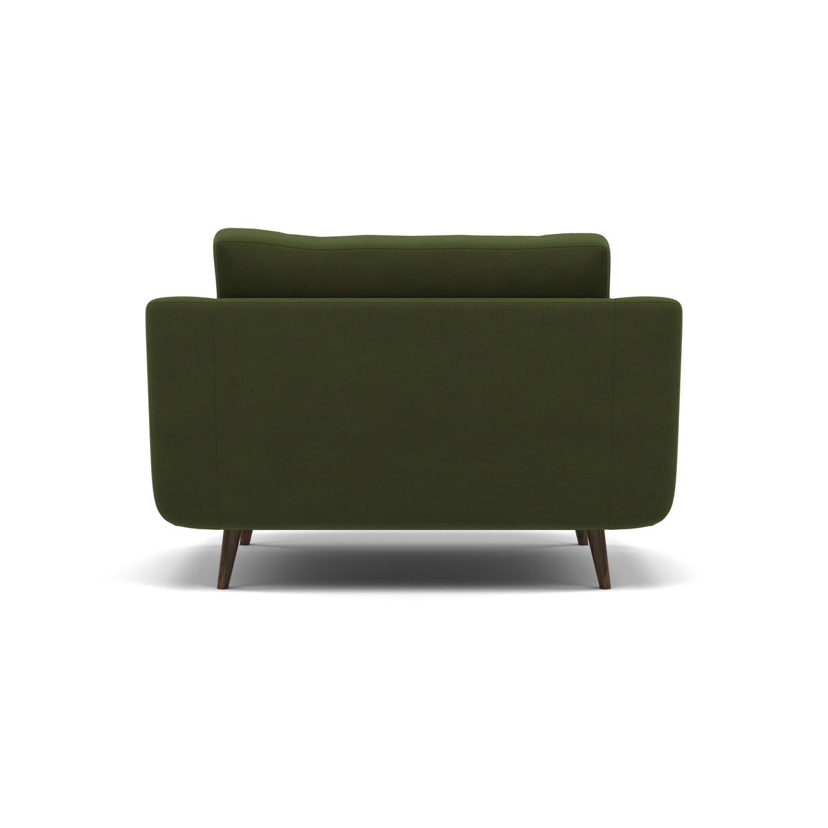 Phoebe Loveseat - Snuggler Chair Grade B — Plush Velvet Vine / American Walnut, gallery image 2