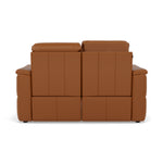 Nicoletti Giacomo 2 Seater Recliner Sofa - 2 Seater Sofa Power Recl Lumber Support CK Botero - Power With Power Headrest Footrest Lumbar & USB — Botero 2151 Cuoio, gallery image 2