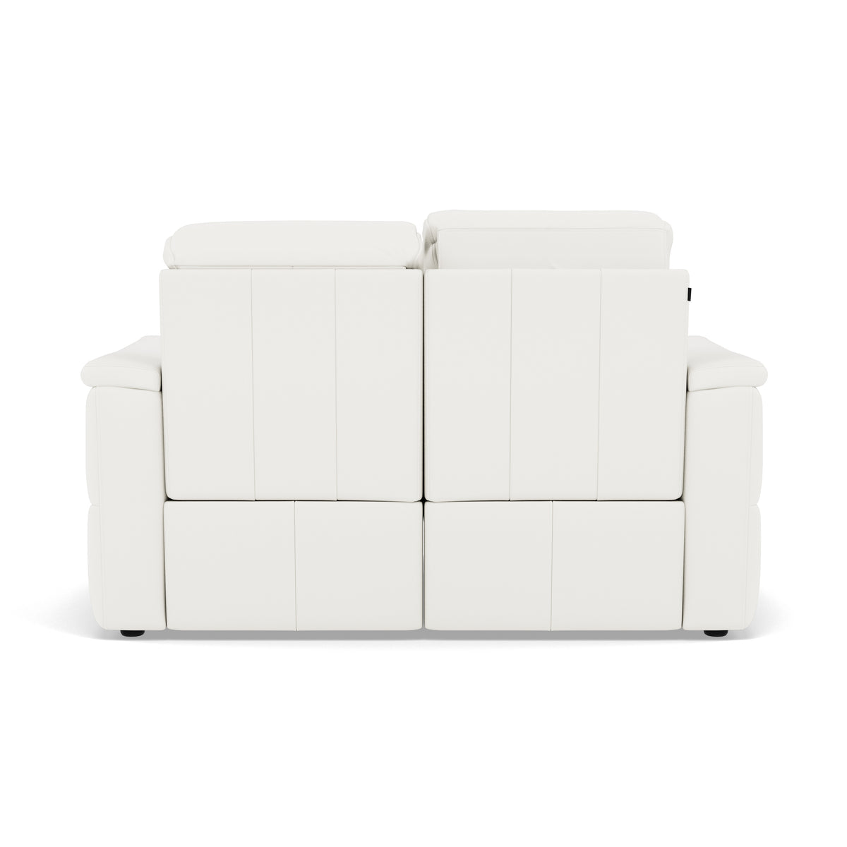 Nicoletti Giacomo 2 Seater Recliner Sofa - 2 Seater Sofa Power Recl Lumber Support CK Botero - Power With Power Headrest Footrest Lumbar & USB — Botero 2153 Bianco, gallery image 2
