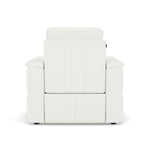 Nicoletti Giacomo Recliner Armchair - Power Recliner Chair Lumber Support CK Botero - Power With Power Headrest Footrest Lumbar & USB — Botero 2153 Bianco, gallery image 2
