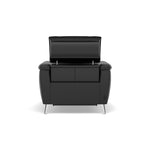 Sol Recliner Armchair - Power Recliner Armchair with Head Tilt Cat 60 — Cat-60/22 Montana Jet Black, gallery image 2